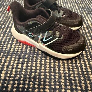 Kids Black and Red Sneakers